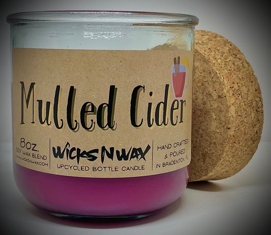 Mulled Cider | Candle | 100% Recycled Glass | WicksNWax