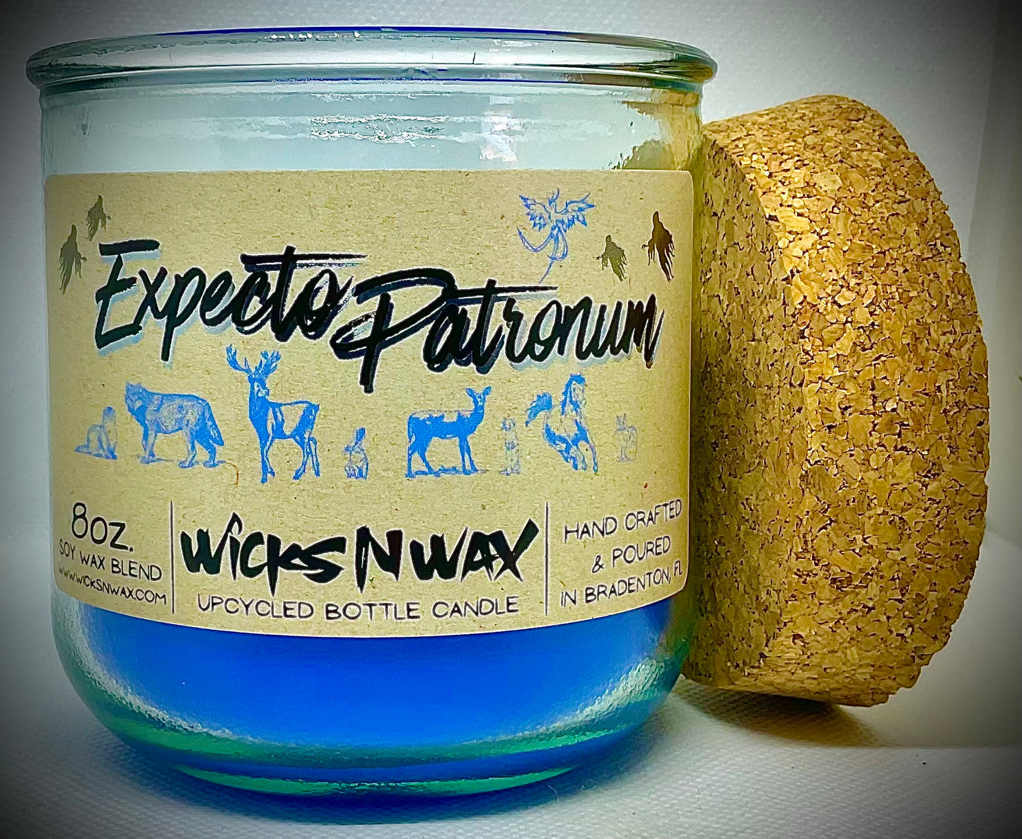 Expecto Patronum | Candle | 100% Recycled Glass | WicksNWax