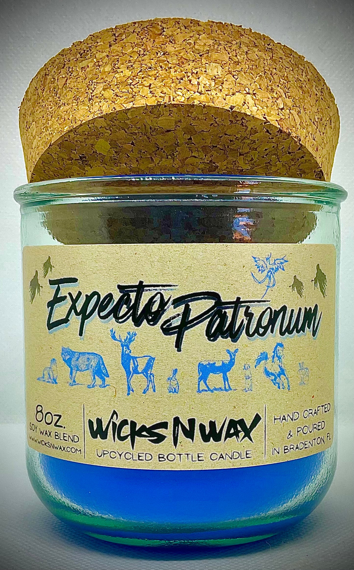 Expecto Patronum | Candle | 100% Recycled Glass | WicksNWax