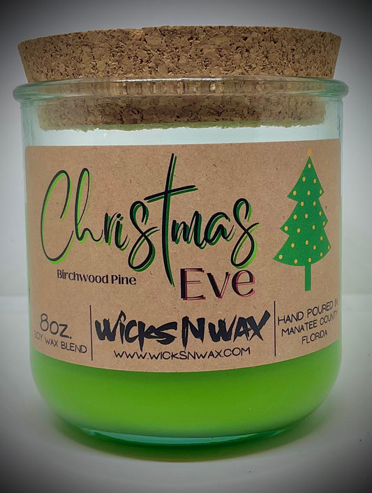 Christmas Eve | Candle | 100% Recycled Glass | WicksNWax