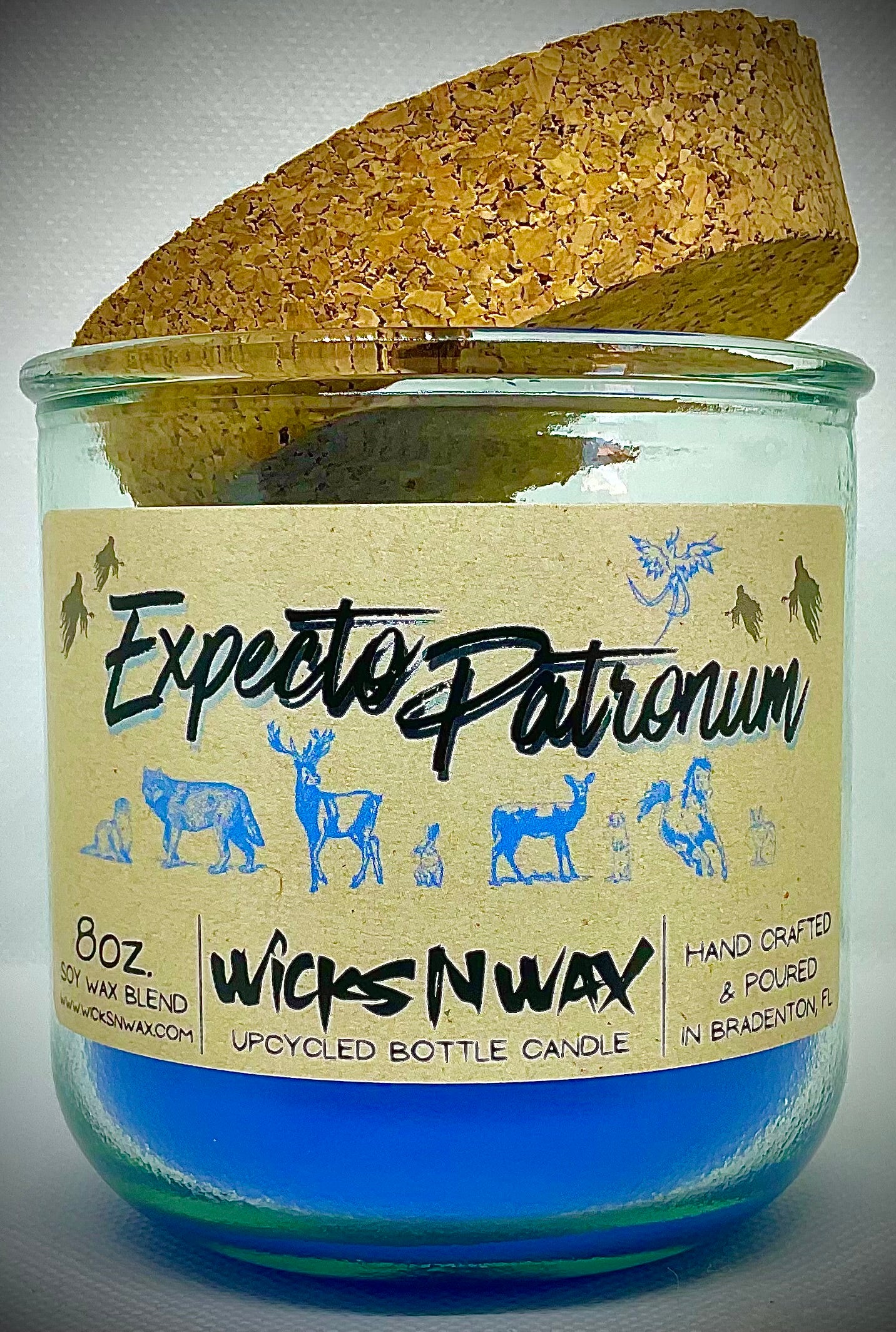 Expecto Patronum | Candle | 100% Recycled Glass | WicksNWax