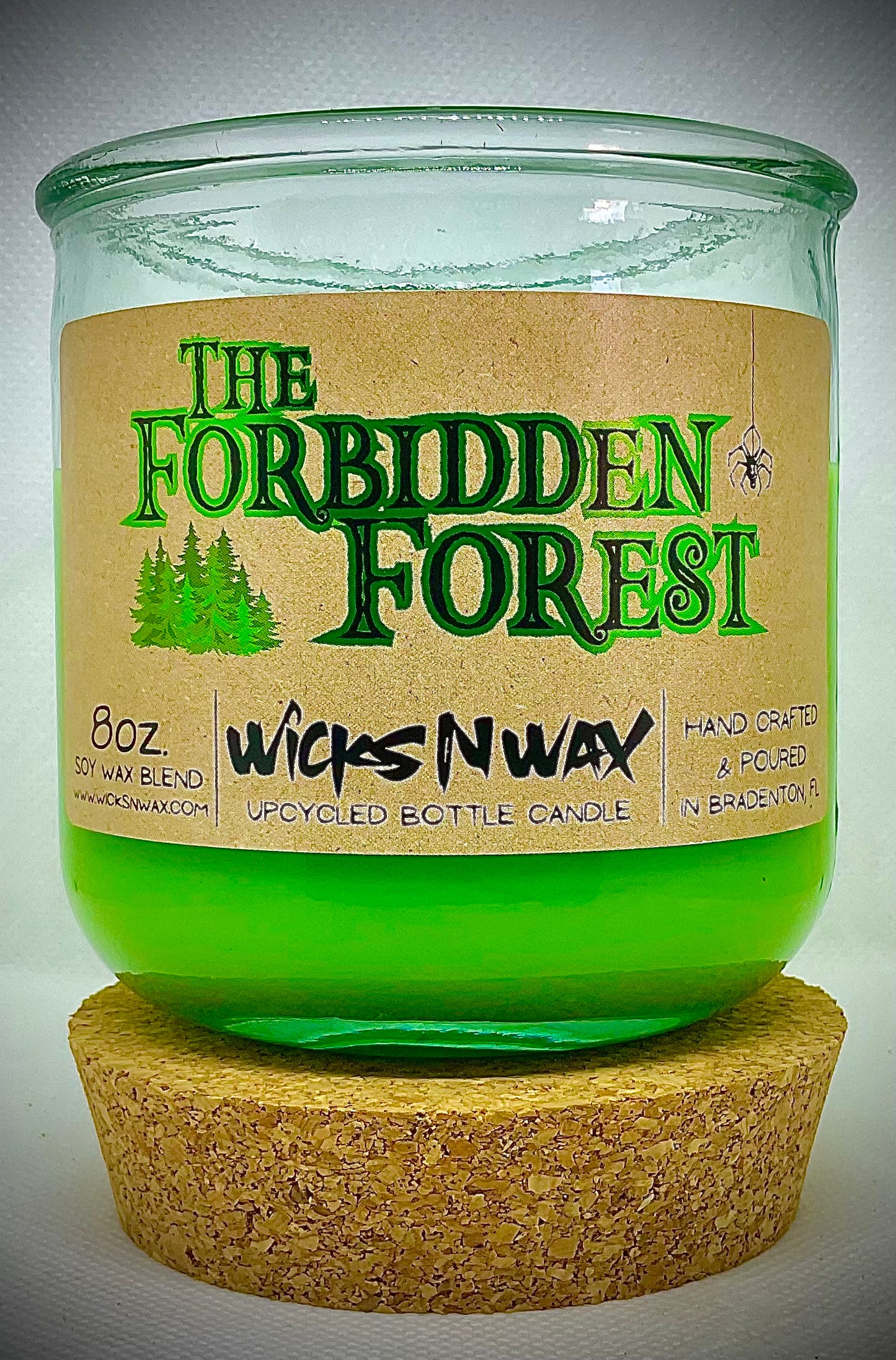 Forbidden Forest | Candle | 100% Recycled Glass | WicksNWax