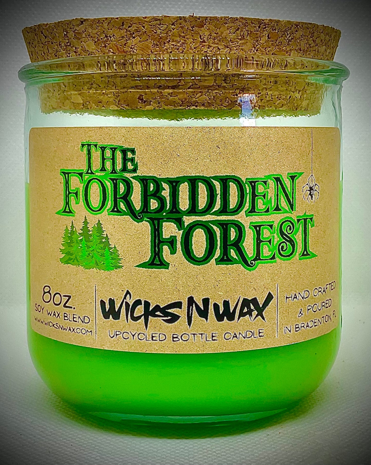 Forbidden Forest | Candle | 100% Recycled Glass | WicksNWax