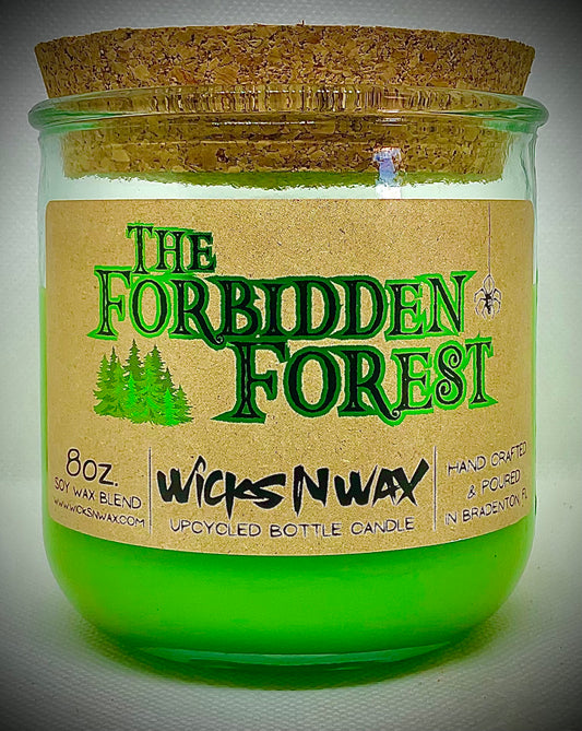 Forbidden Forest | Candle | 100% Recycled Glass | WicksNWax