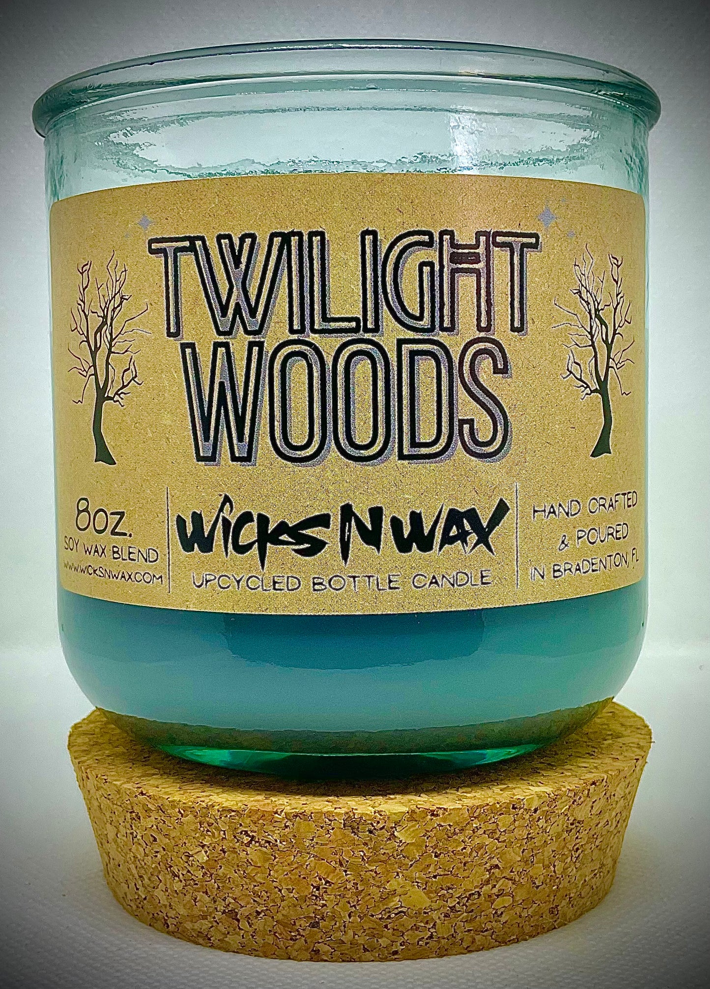 Twilight Woods | Candle | 100% Recycled Glass | WicksNWax