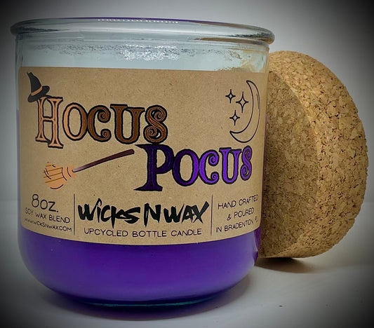 Hocus Pocus | Candle | 100% Recycled Glass | WicksNWax