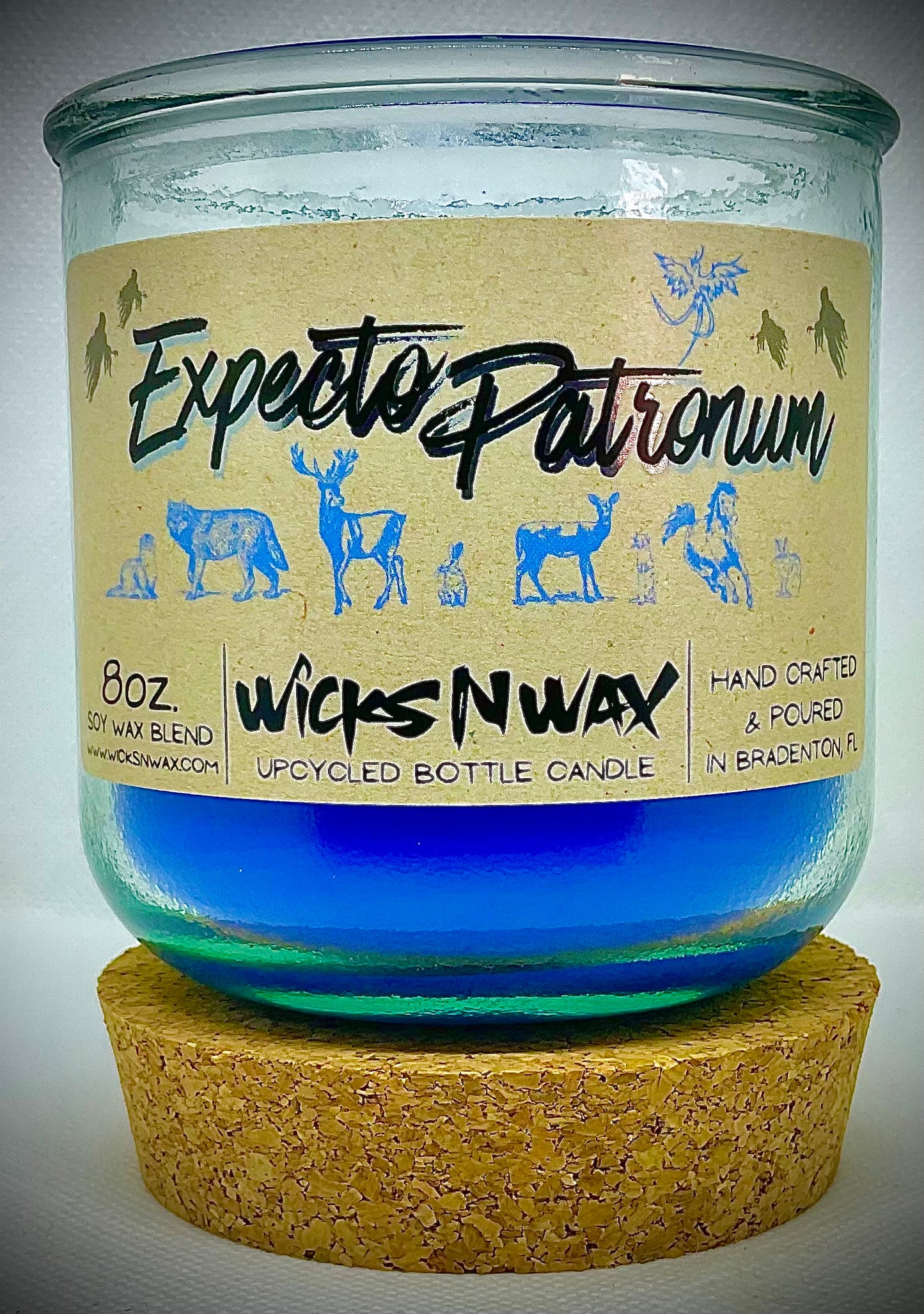 Expecto Patronum | Candle | 100% Recycled Glass | WicksNWax