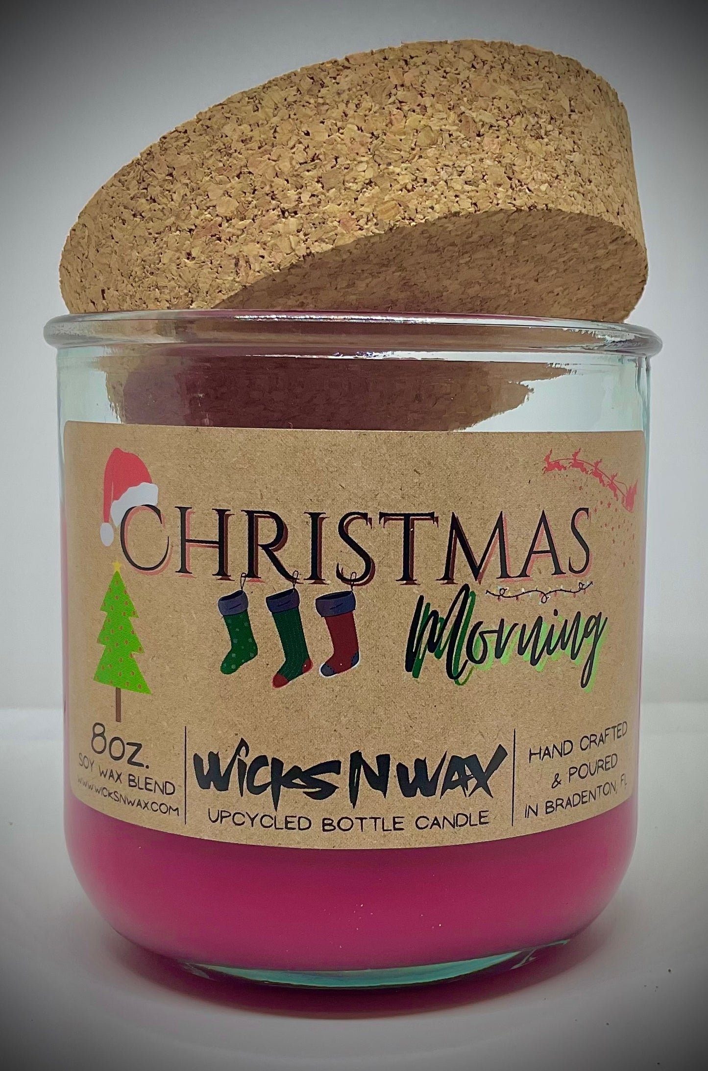 Christmas Morning | Candle | 100% Recycled Glass | WicksNWax