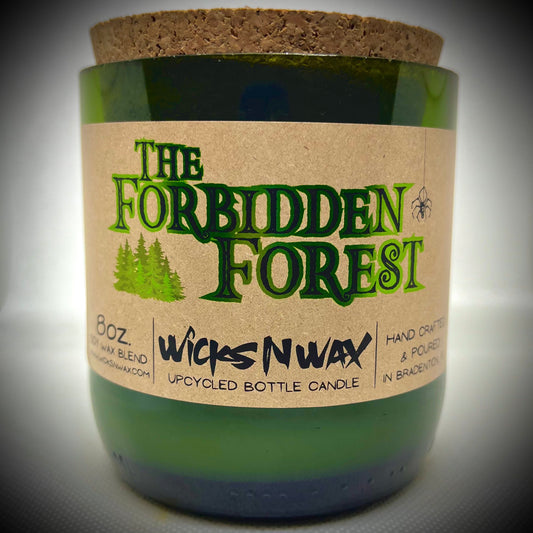 Forbidden Forest | Champagne Bottle Candle | WicksNWax