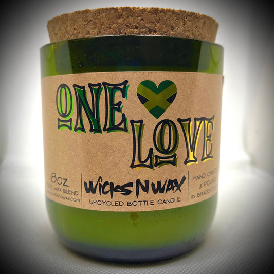 One Love | Champagne Bottle Candle | WicksNWax