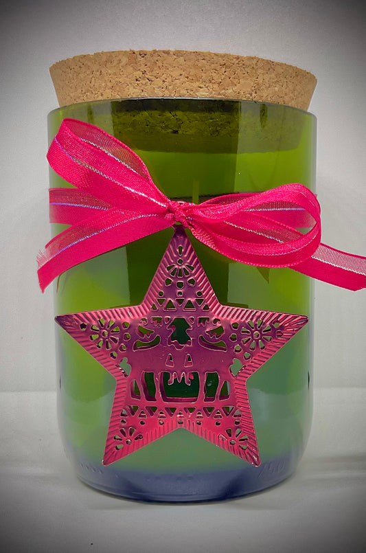 Christmas Candle | Birchwood Pine | Signature Champagne Bottle | WicksNWax