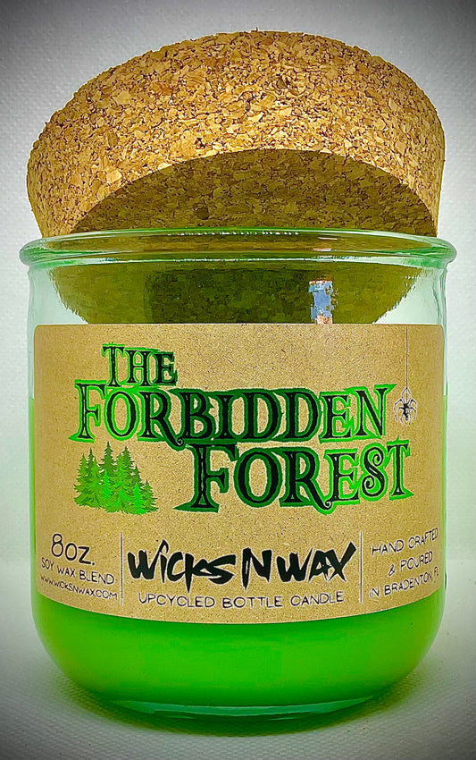 Forbidden Forest | Candle | 100% Recycled Glass | WicksNWax