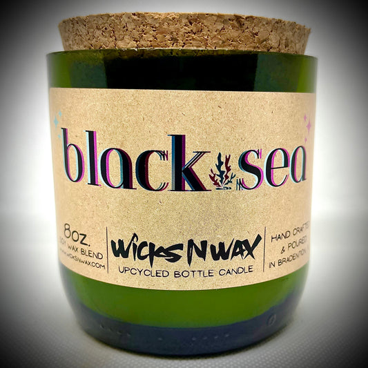 Black Sea | Champagne Bottle Candle | WicksNWax