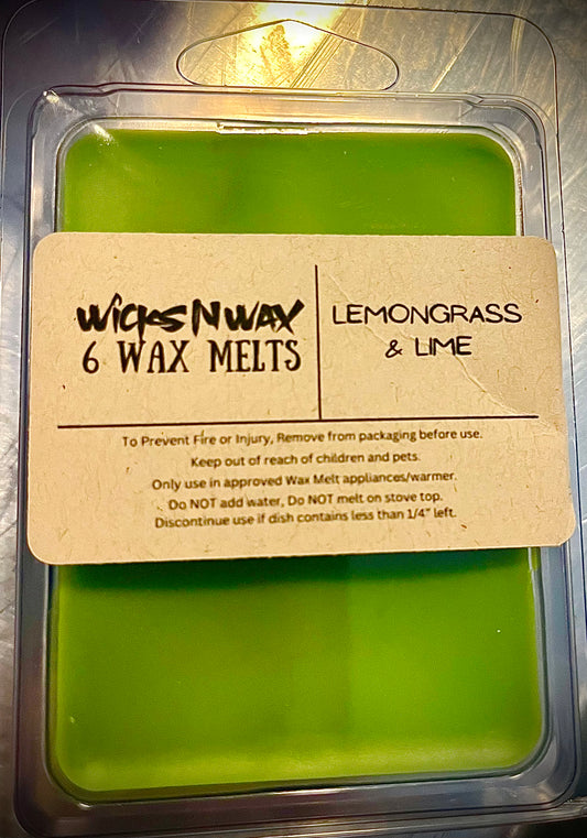 Lemongrass & Lime | Melts | WicksNWax