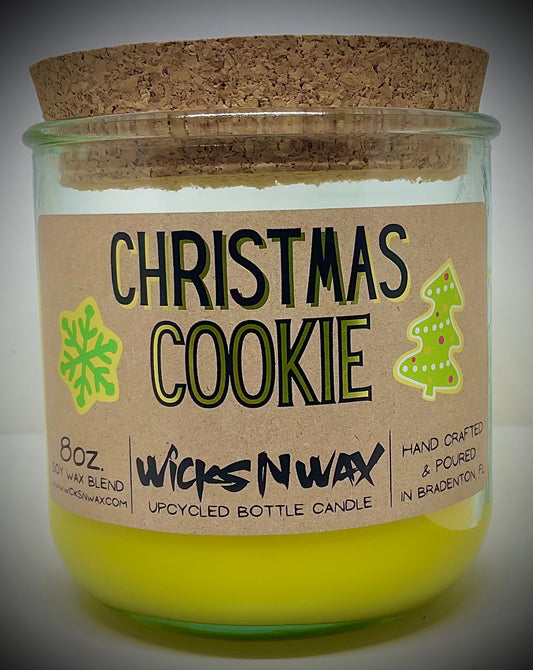 Christmas Cookie | Candle | 100% Recycled Glass | WicksNWax