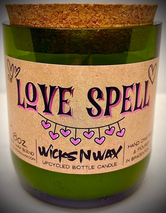 Love Spell | Champagne Bottle Candle | WicksNWax