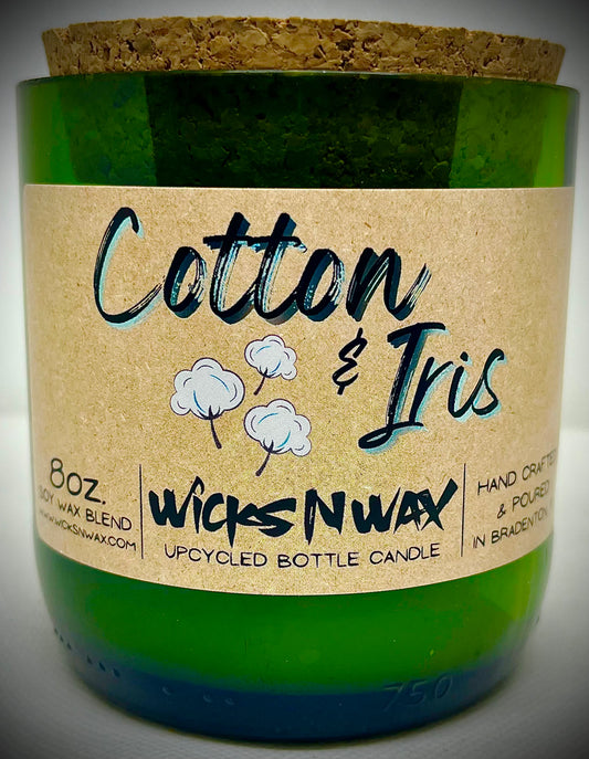 Cotton & Iris | Champagne Bottle Candle | WicksNWax