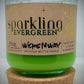 Sparkling Evergreen | Candle | 100% Recycled Glass | WicksNWax