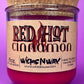 Red Hot Cinnamon | Recycled Glass Candle  | WicksNWax