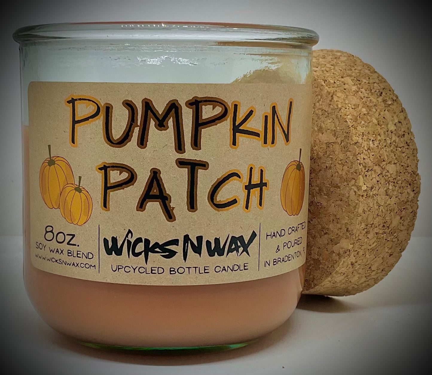 Pumpkin Patch | Candle | 100% Recycled Glass | WicksNWax