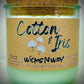 Cotton & Iris | Candle | 100% Recycled Glass | WicksNWax