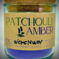 Patchouli Amber | Candle | 100% Recycled Glass | WicksNWax