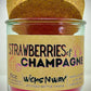 Strawberries & Champagne | Candle | 100% Recycled Glass | WicksNWax