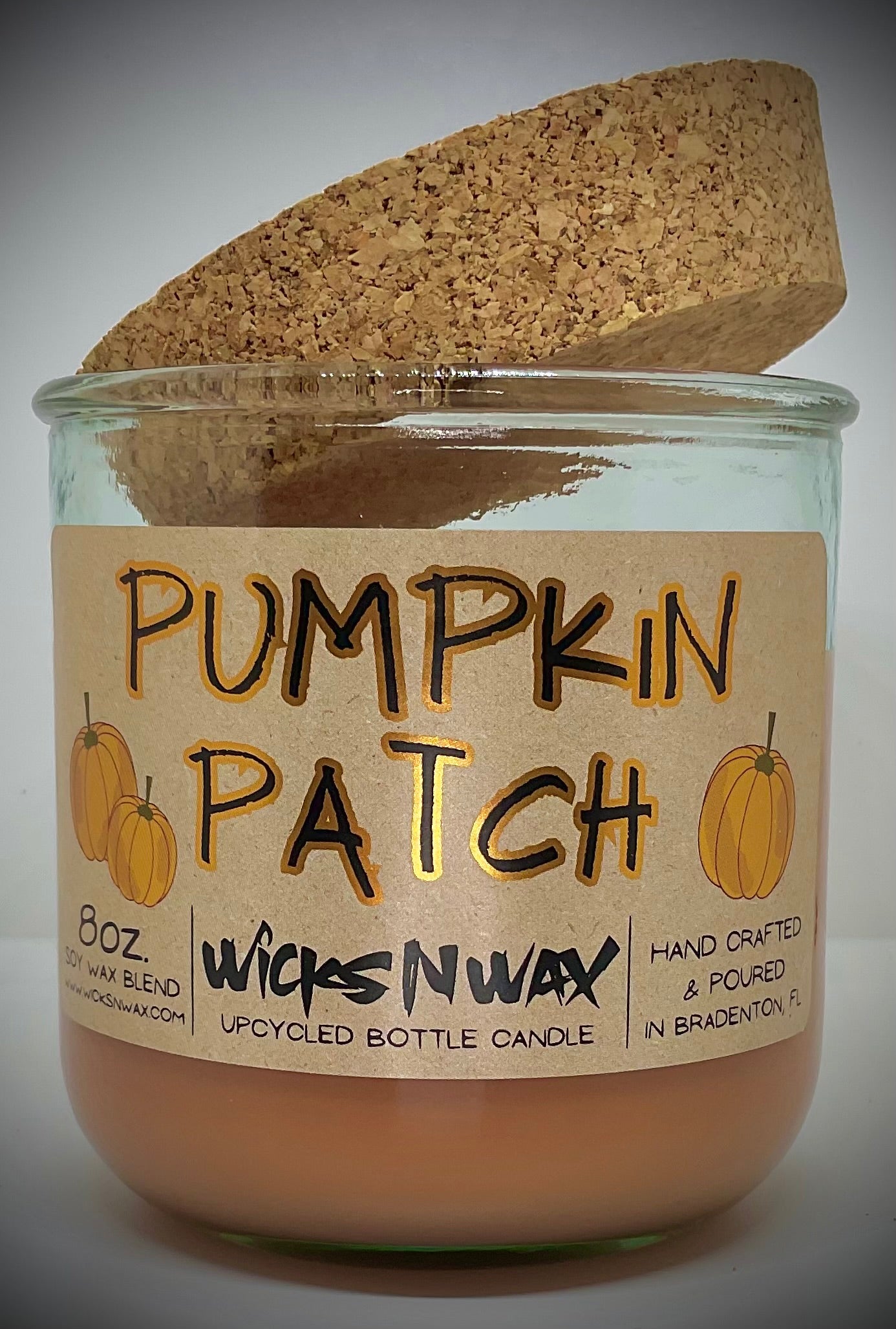 Pumpkin Patch | Candle | 100% Recycled Glass | WicksNWax