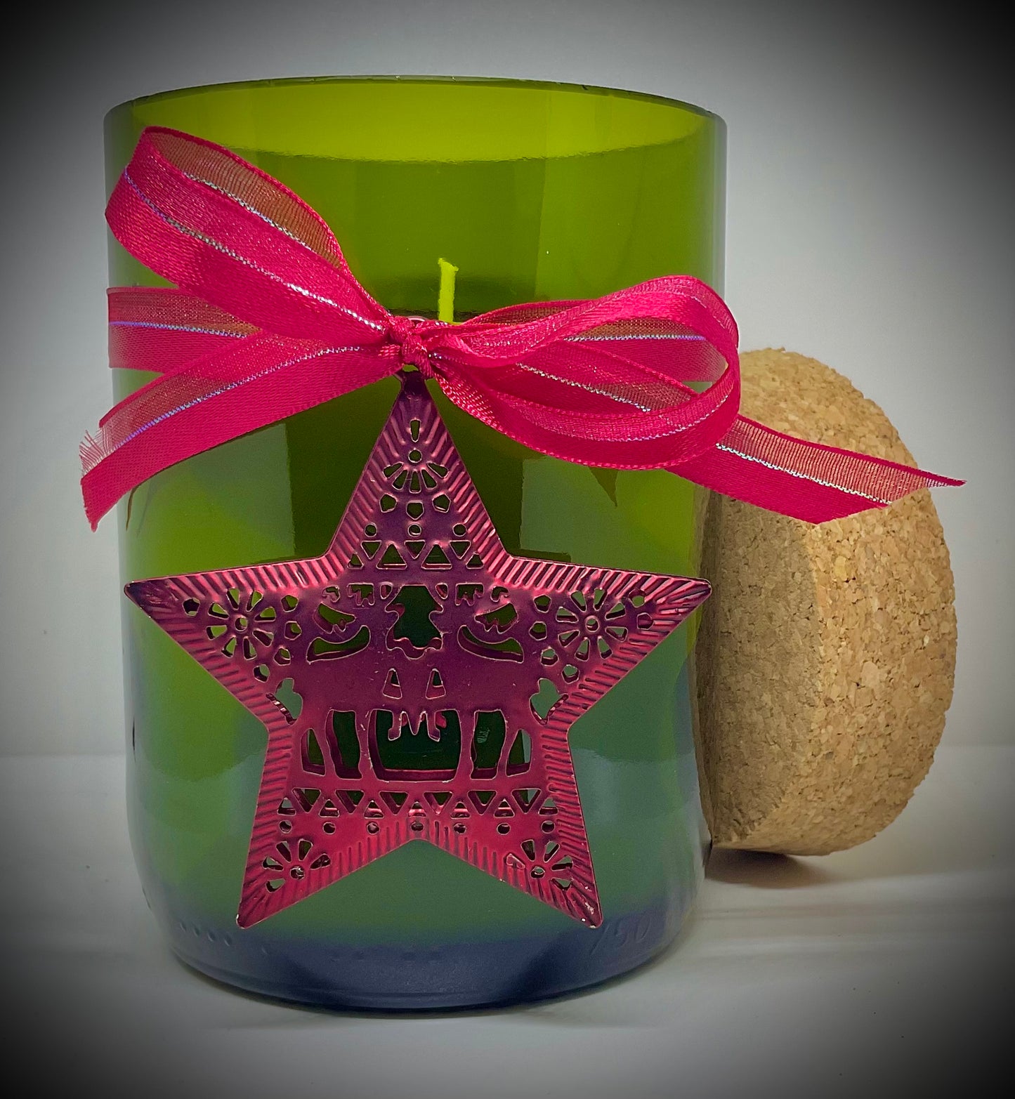 Christmas Candle | Birchwood Pine | Signature Champagne Bottle | WicksNWax