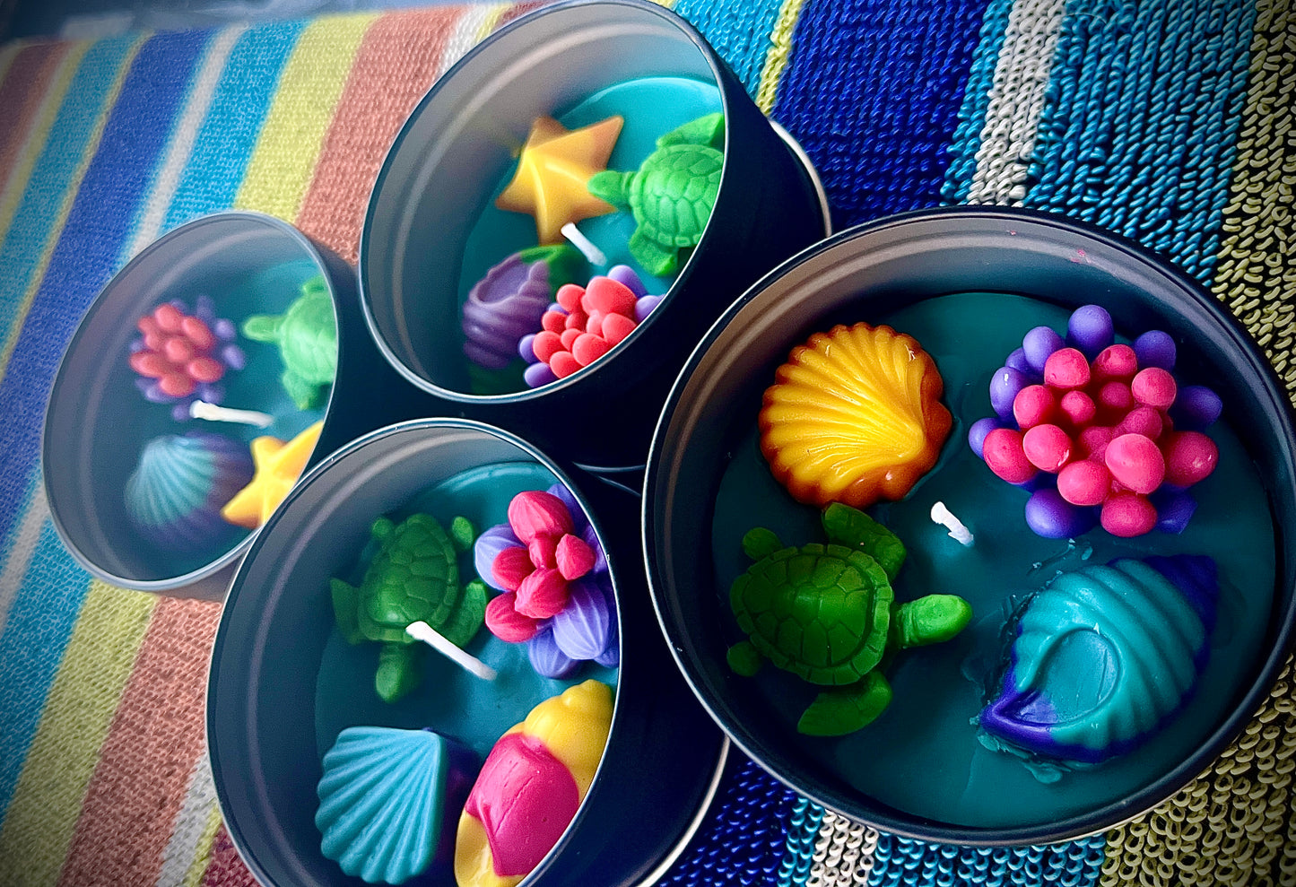 Sea Tin | Decor Candle | Large | WicksNWax