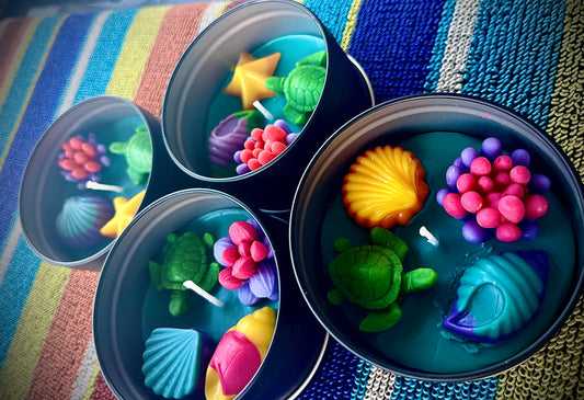 Sea Tin | Decor Candle | Large | WicksNWax