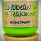 Caribbean Teakwood | Candle | 100% Recycled Glass  WicksNWax