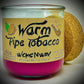 Warm Pipe Tobacco | Candle | 100% Recycled Glass | WicksNWax