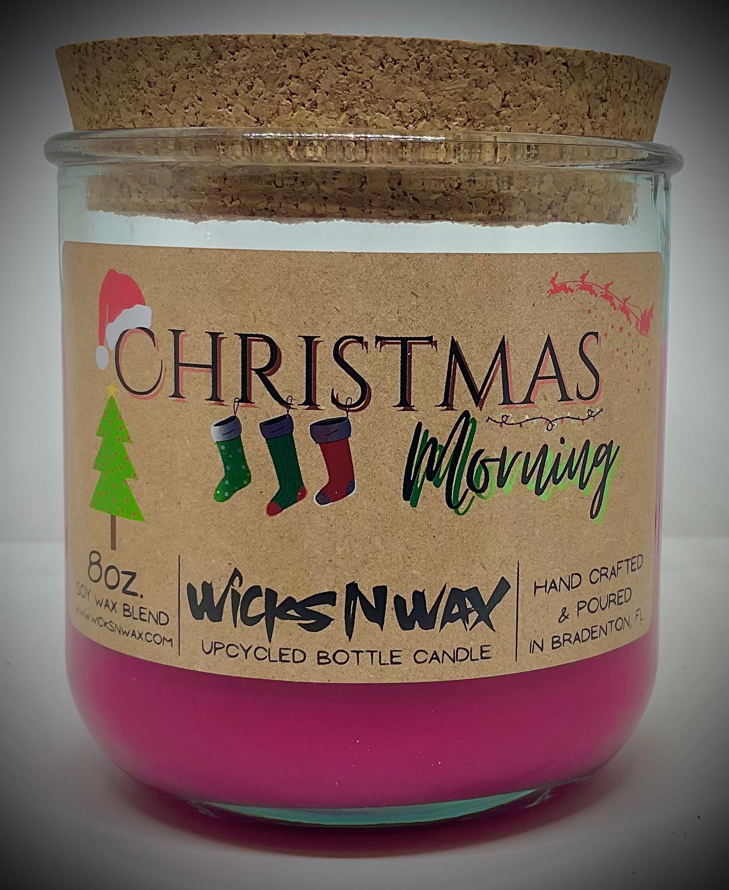 Christmas Morning | Candle | 100% Recycled Glass | WicksNWax