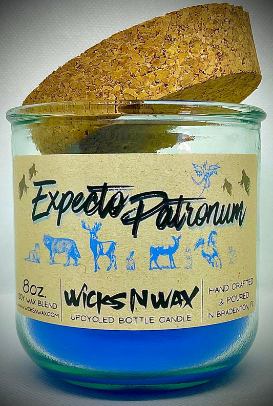 Expecto Patronum | Candle | 100% Recycled Glass | WicksNWax