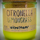 Citronella Lemongrass | Candle | 100% Recycled Glass | WicksNWax