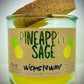 Pineapple Sage | Candle | 100% Recycled Glass | WicksNWax