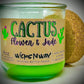 Cactus Flower & Jade | Candle | 100% Recycled Glass | WicksNWax