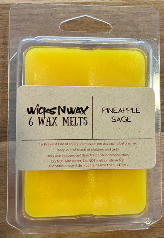 Pineapple Sage | Wax Melts | WicksNWax