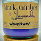 Black Amber & Lavender | Candle | 100% Recycled Glass | WicksNWax