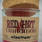 Red Hot Cinnamon | Candle | 100% Recycled Glass  | WicksNWax