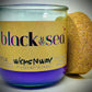 Black Sea | Candle | 100% Recycled Glass | WicksNWax