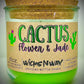 Cactus Flower & Jade | Candle | 100% Recycled Glass | WicksNWax