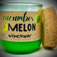Cucumber Melon | Candle | 100% Recycled Glass | WicksNWax