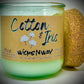 Cotton & Iris | Candle | 100% Recycled Glass | WicksNWax