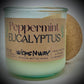 Peppermint Eucalyptus | Candle | 100% Recycled Glass | WicksNWax