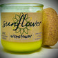 SunFlower | Candle | 100% Recycled Glass | WicksNWax