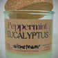 Peppermint Eucalyptus | Candle | 100% Recycled Glass | WicksNWax