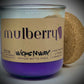 Mulberry | Candle | 100% Recycled Glass  | WicksNWax