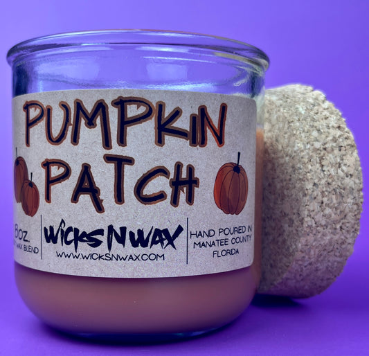 Pumpkin Patch | Recycled Glass Candle | WicksNWax